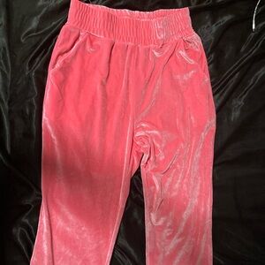 pink track pants